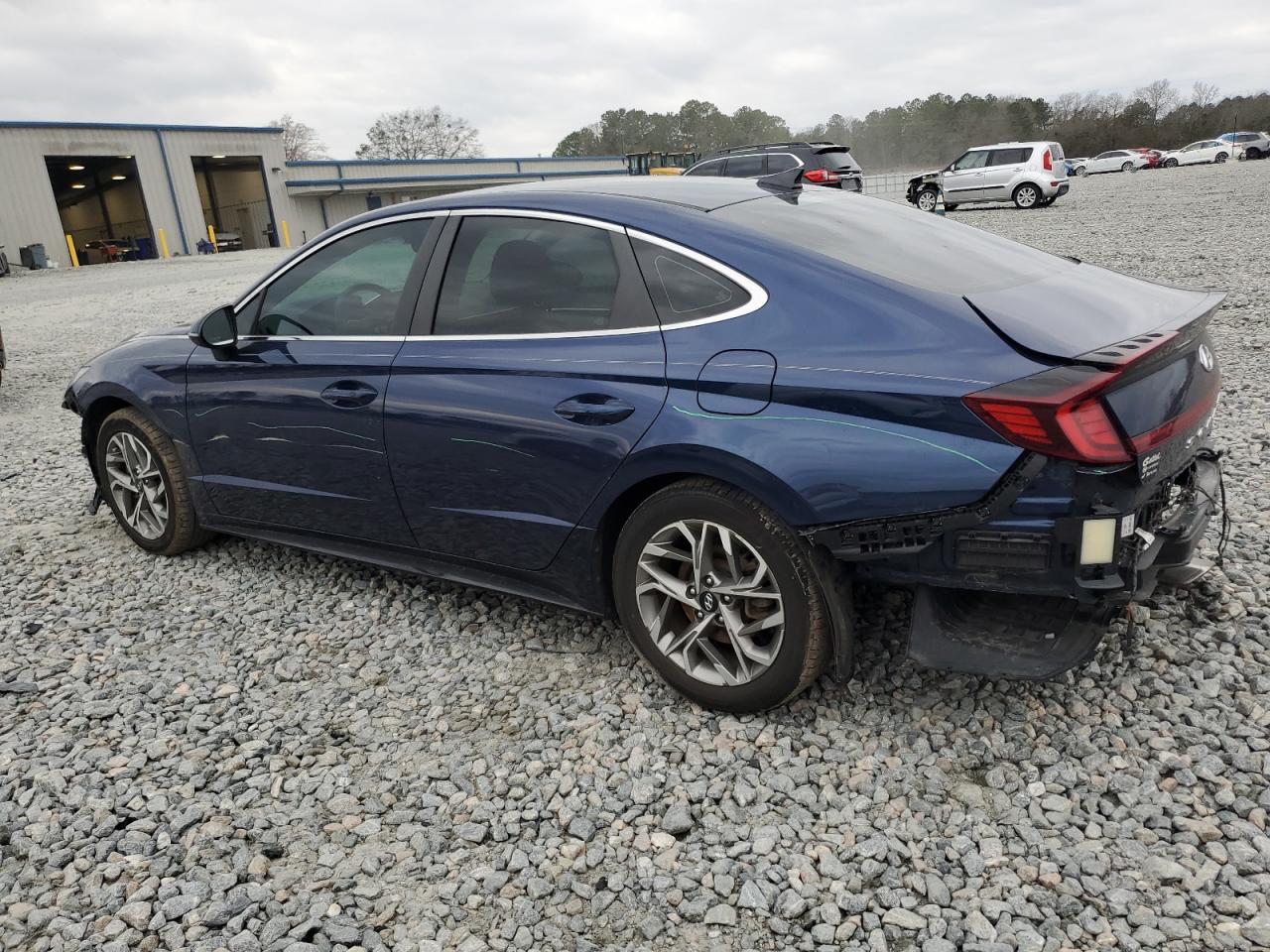 2021 Hyundai Sonata VIN 5NPEL4JA8MH128961 Copart auction photo, rear end / front end damage thumbnail 2