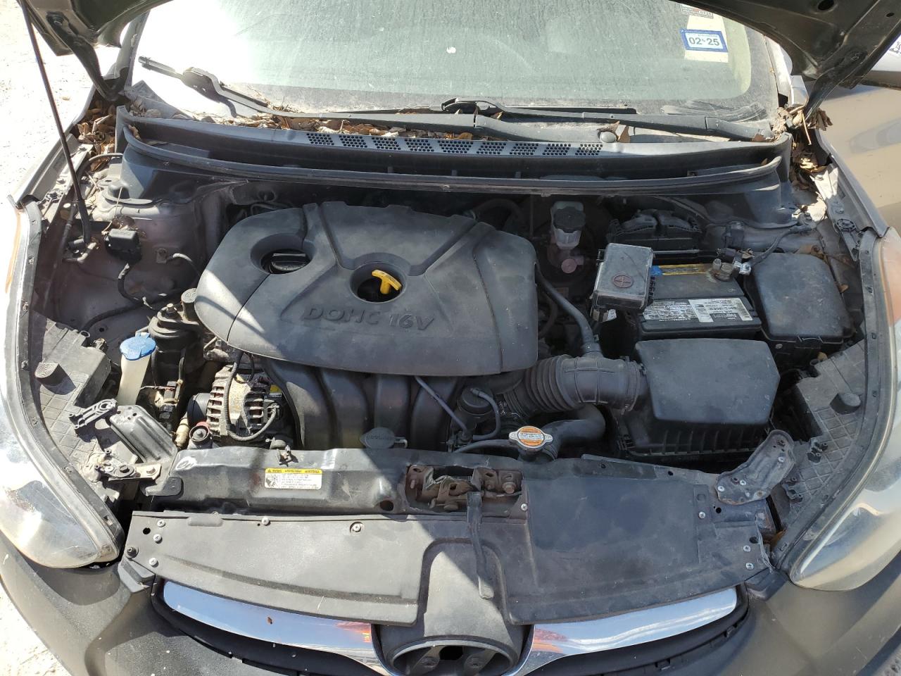 2012 Hyundai Elantra VIN 5NPDH4AEXCH115370 Copart auction photo, vandalism / all over damage thumbnail 11