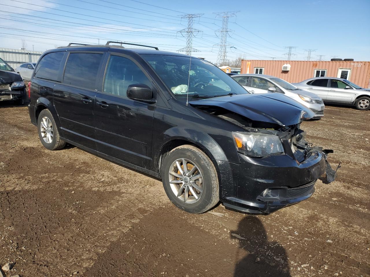 2014 Dodge Caravan VIN 2C4RDGEG3ER331954 Copart auction photo, front end damage thumbnail 4
