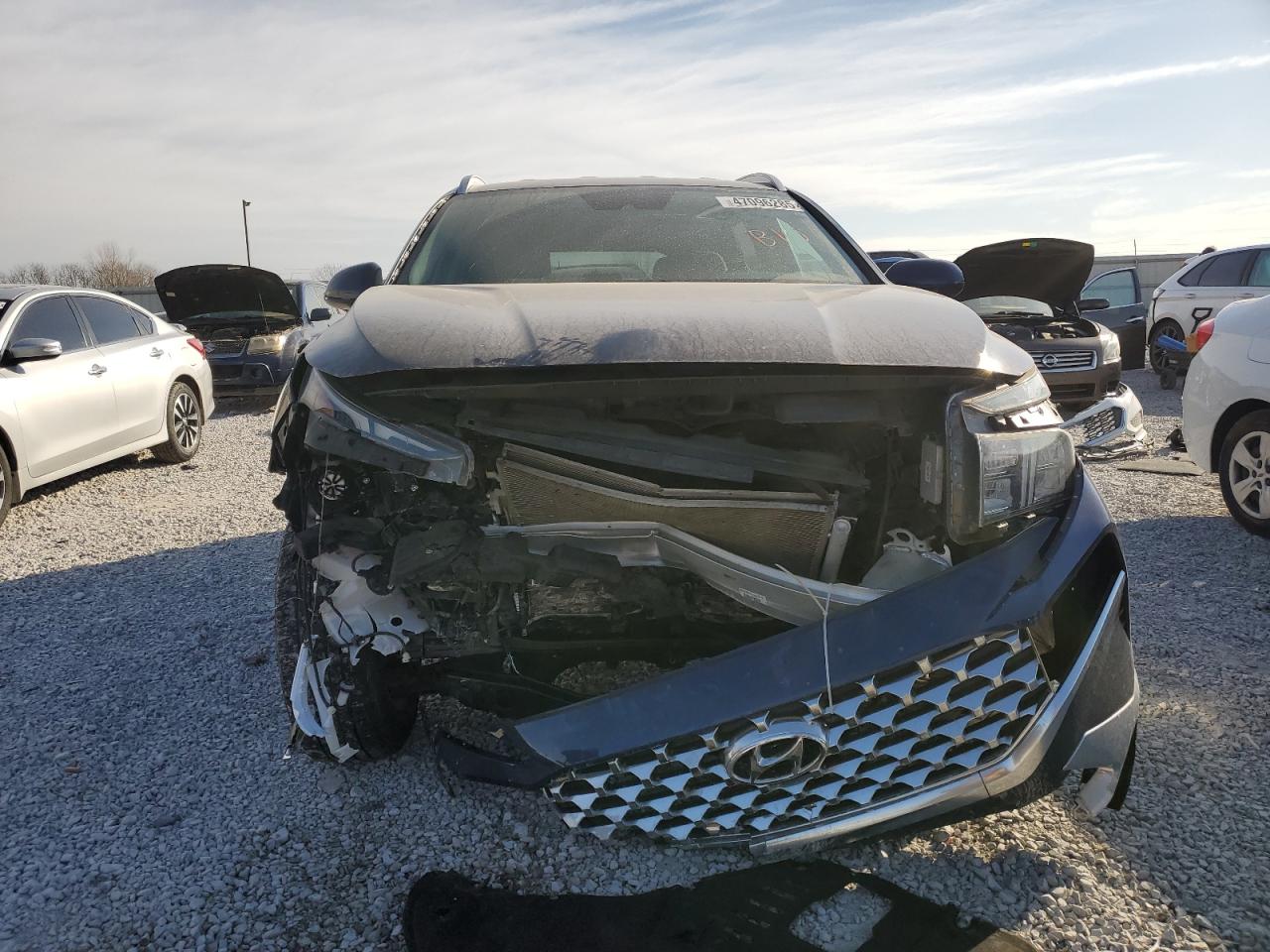 2021 Hyundai Santa Fe VIN 5NMS2DAJ2MH323439 Copart auction photo, front end / rear end damage thumbnail 5