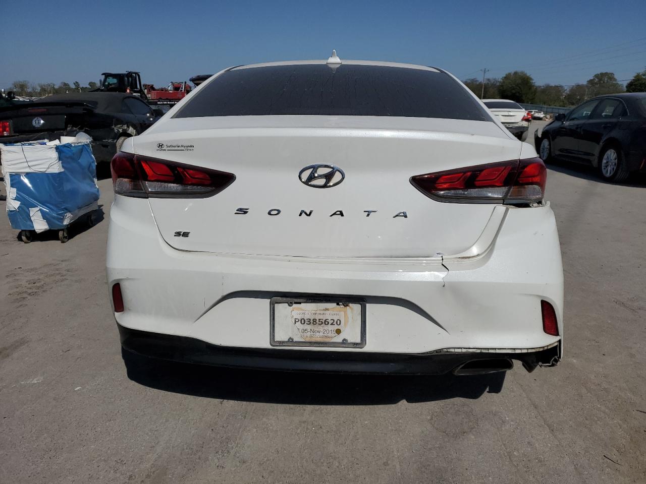 2019 Hyundai Sonata VIN 5NPE24AF8KH758619 Copart auction photo, all over damage thumbnail 6