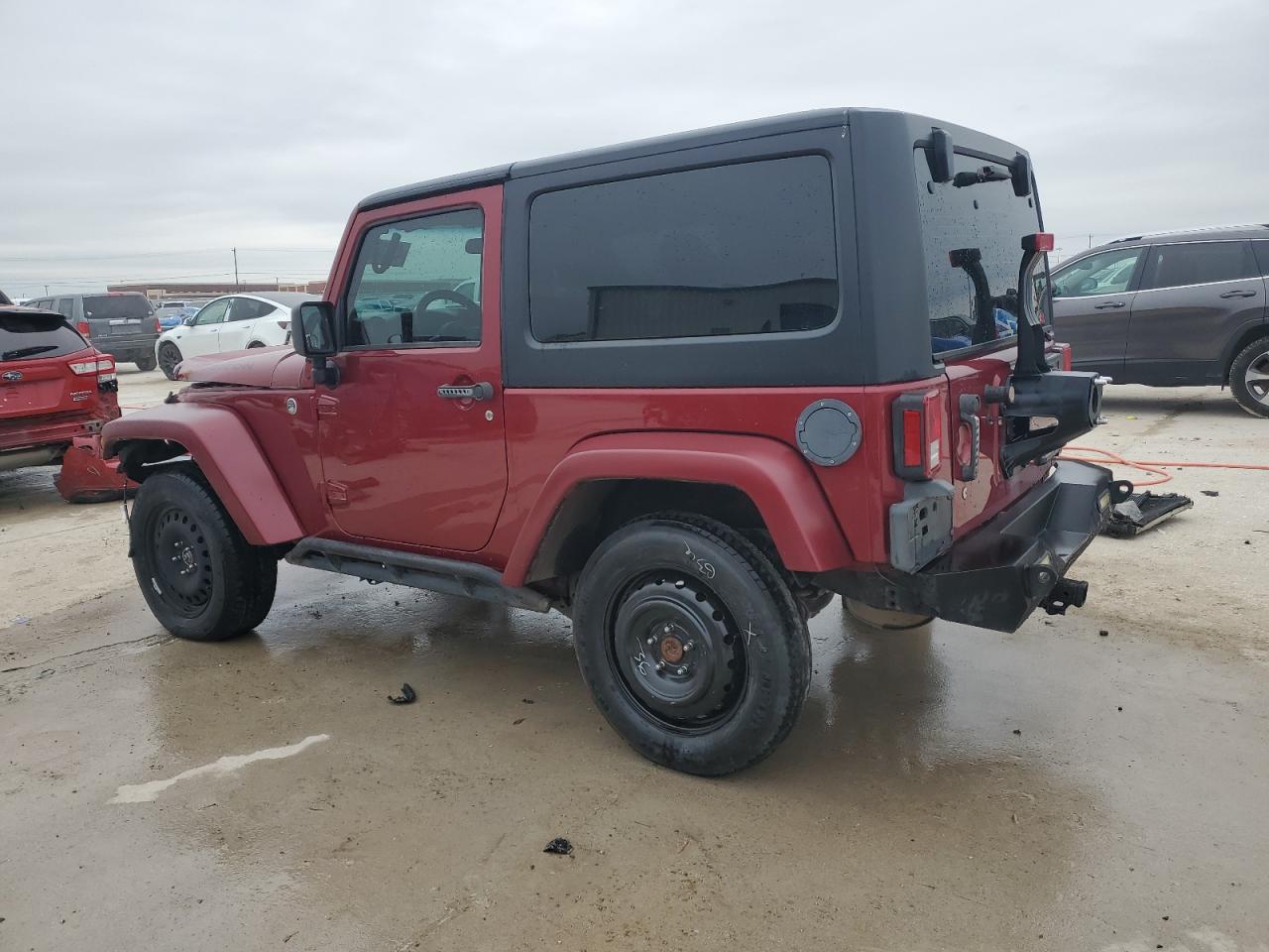 2013 Jeep Wrangler VIN 1C4AJWAG5DL509747 Copart auction photo, front end / rear end damage thumbnail 2