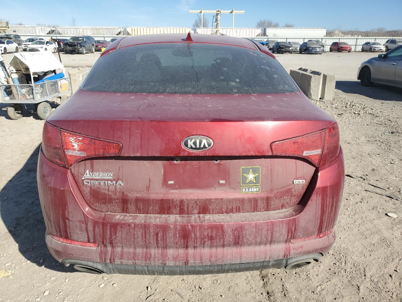 2013 KIA Optima VIN 5XXGM4A78DG185635 Copart auction photo, front end damage thumbnail 6