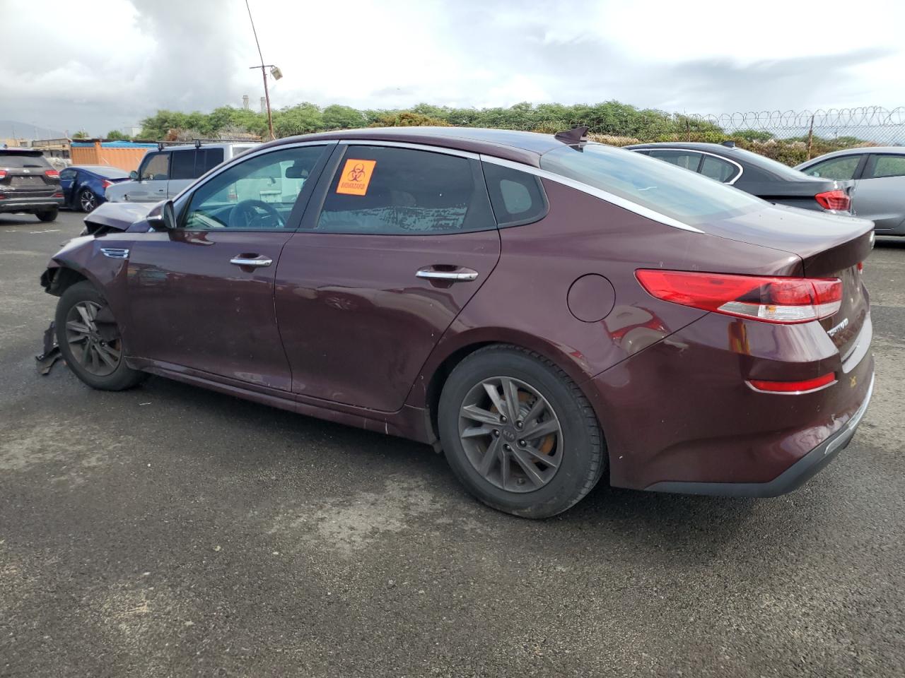2020 KIA Optima VIN 5XXGT4L33LG393563 Copart auction photo, front end damage thumbnail 2