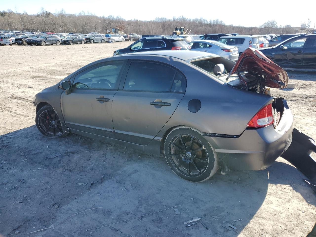 2010 Honda Civic VIN 2HGFA1F57AH586839 Copart auction photo, rear end / front end damage thumbnail 2