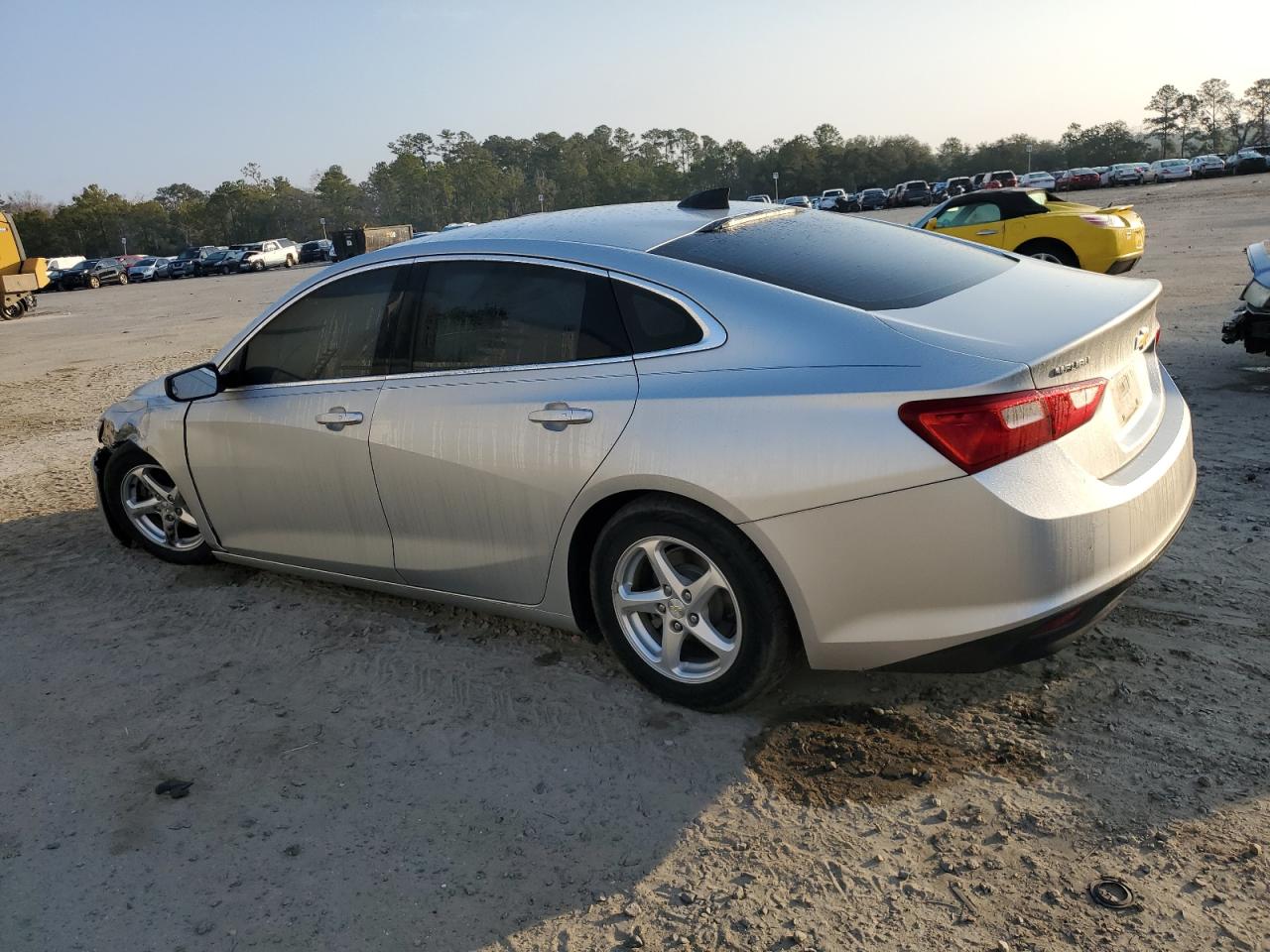 2017 Chevrolet Malibu VIN 1G1ZB5ST3HF164365 Copart auction photo, side / front end damage thumbnail 2