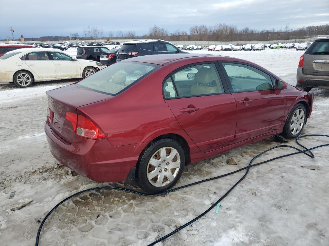 2008 Honda Civic VIN 1HGFA16568L116833 Copart auction photo, front end damage thumbnail 3