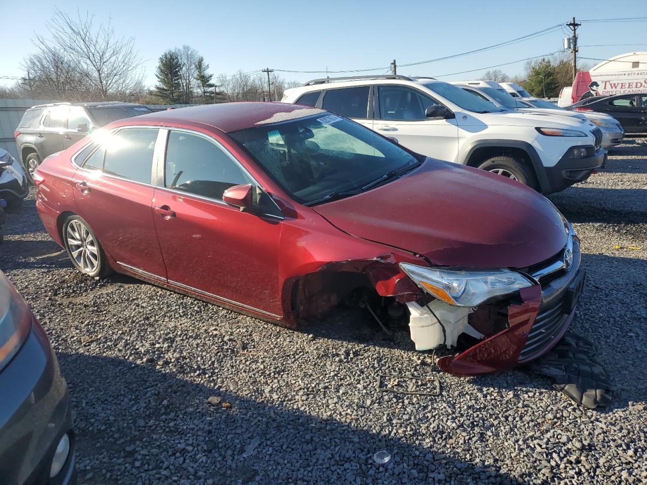 2017 Toyota Camry VIN 4T1BF1FK4HU657342 Copart auction photo, front end / rear end damage thumbnail 4