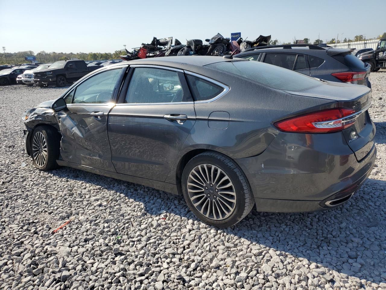 2017 Ford Fusion VIN 3FA6P0H9XHR112248 Copart auction photo, front end / side damage thumbnail 2