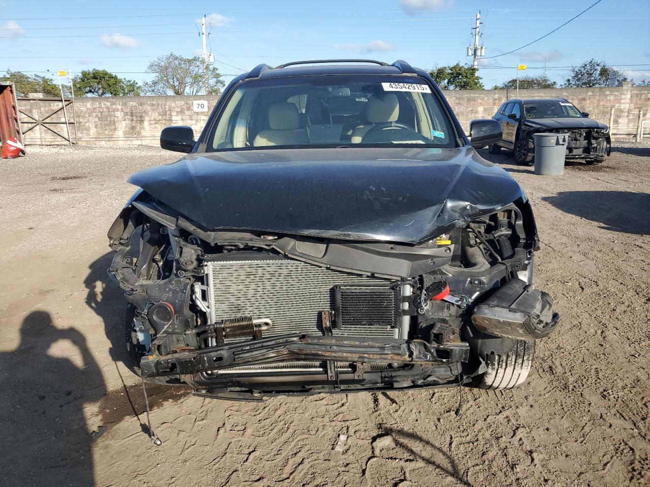 2009 Hyundai Santa Fe VIN 5NMSH13E49H312396 Copart auction photo, front end / side damage thumbnail 5