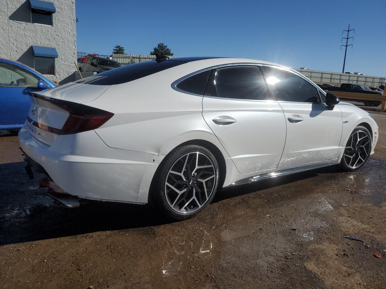2022 Hyundai Sonata VIN KMHL14JC8NA209929 Copart auction photo, water/flood damage thumbnail 3