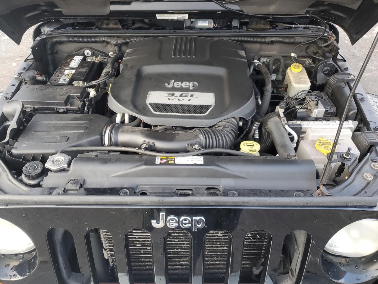 2013 Jeep Wrangler VIN 1C4BJWEG4DL635192 Copart auction photo, all over damage thumbnail 13