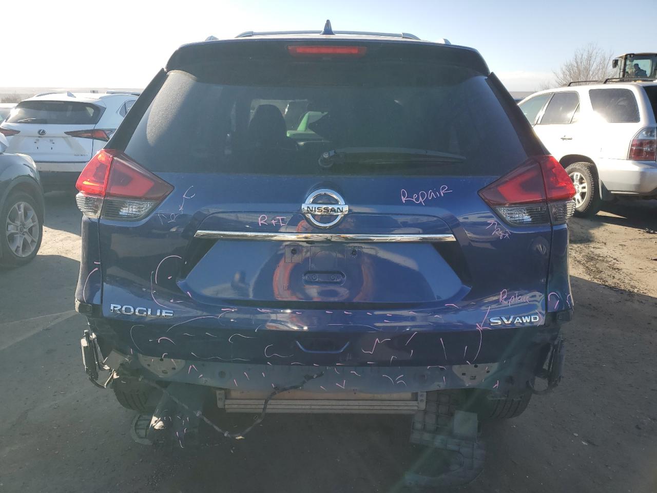 2019 Nissan Rogue VIN JN8AT2MV7KW382383 Copart auction photo, rear end damage thumbnail 6