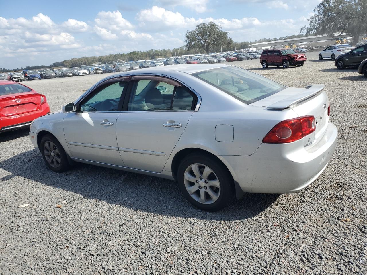 2008 KIA Optima VIN KNAGE123485274861 Copart auction photo, front end damage thumbnail 2