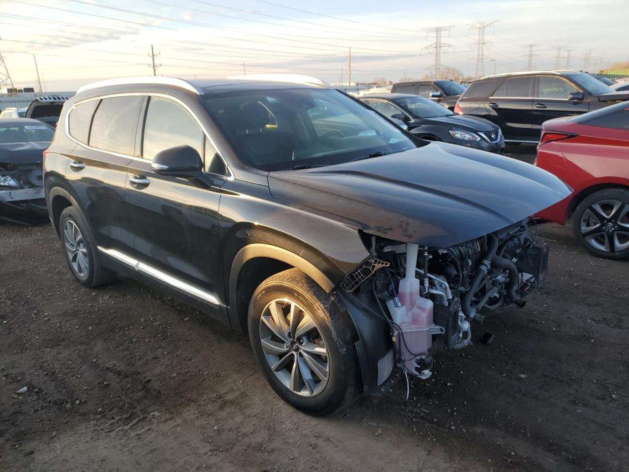 2020 Hyundai Santa Fe VIN 5NMS3CAD1LH243422 Copart auction photo, front end / minor dent/scratches damage thumbnail 4