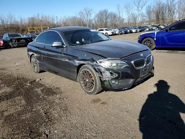 2015 BMW 2er VIN WBA1F7C57FVX96239 Copart auction photo, side / front end damage thumbnail 11