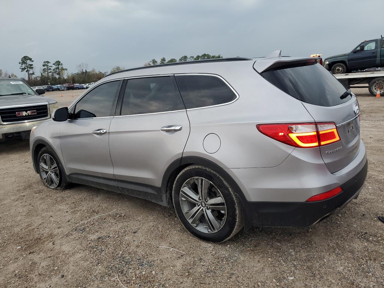 2016 Hyundai Santa Fe VIN KM8SR4HF4GU165076 Copart auction photo, side damage thumbnail 2