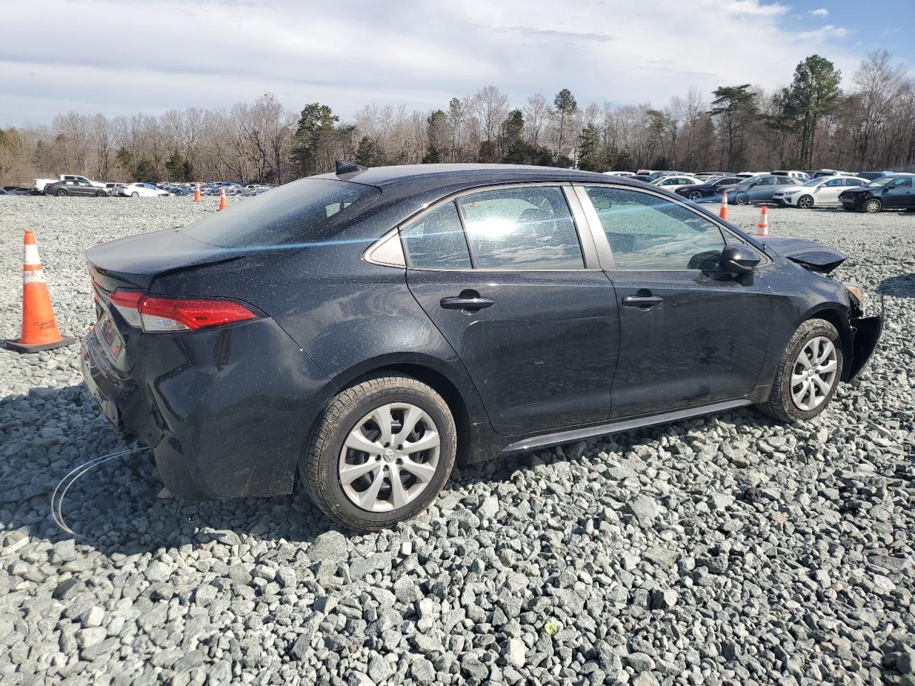 2022 Toyota Corolla VIN 5YFEPMAE3NP329677 Copart auction photo, rear end / front end damage thumbnail 3