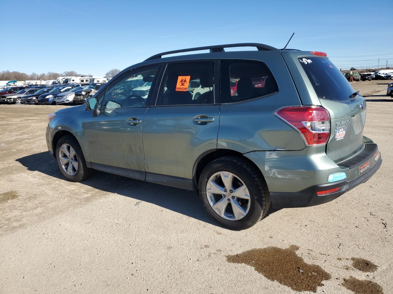 2015 Subaru Forester VIN JF2SJAFC7FH570733 Copart auction photo, all over / undercarriage damage thumbnail 2