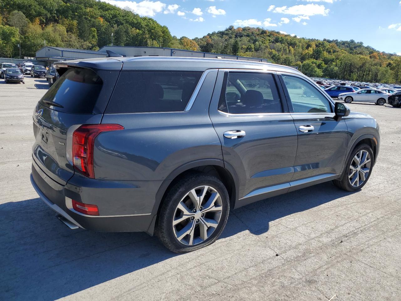 2020 Hyundai Palisade VIN KM8R4DHEXLU094514 Copart auction photo, front end / side damage thumbnail 3