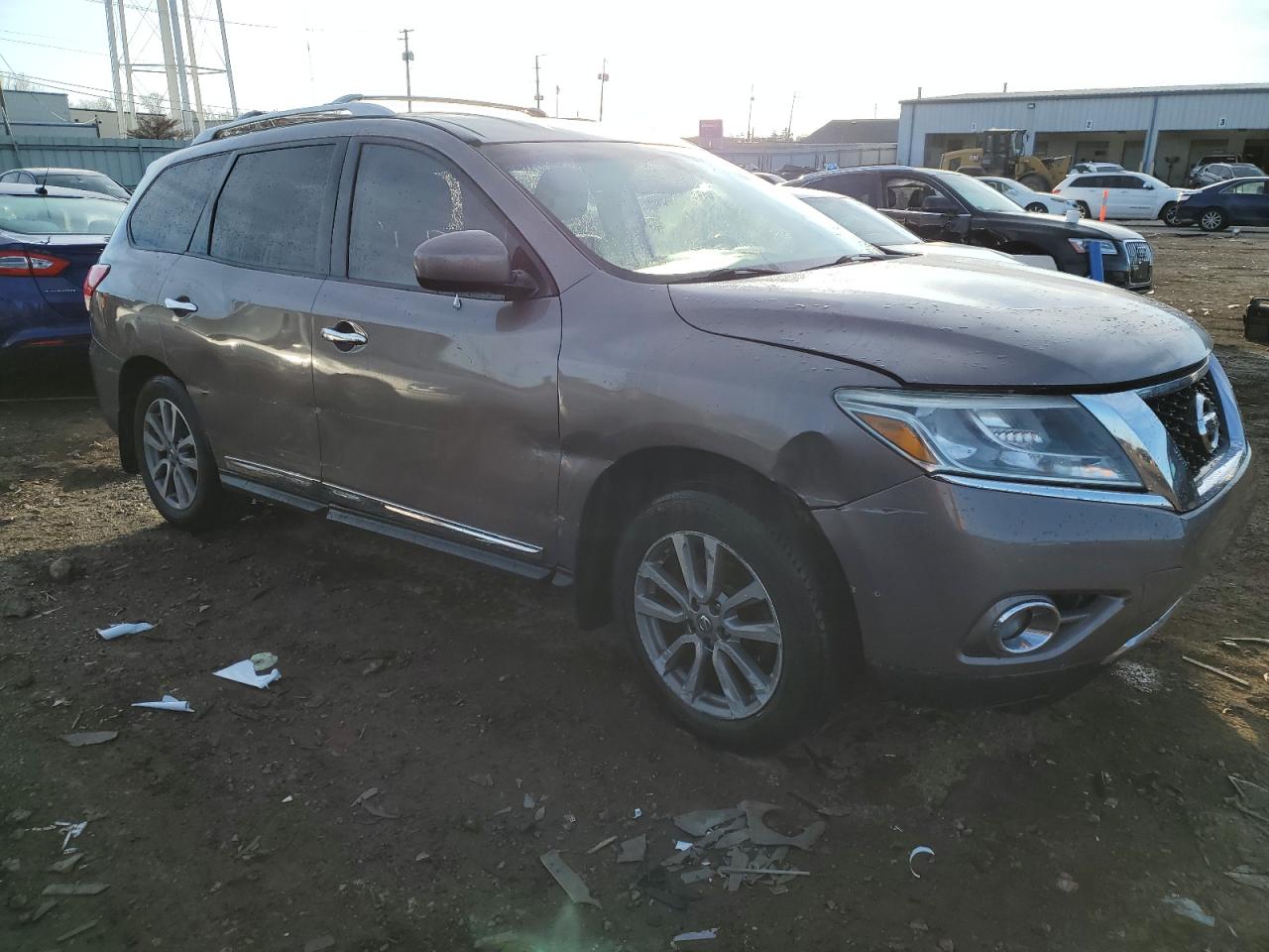 2014 Nissan Pathfinder VIN 5N1AR2MM4EC699539 Copart auction photo, side damage thumbnail 4