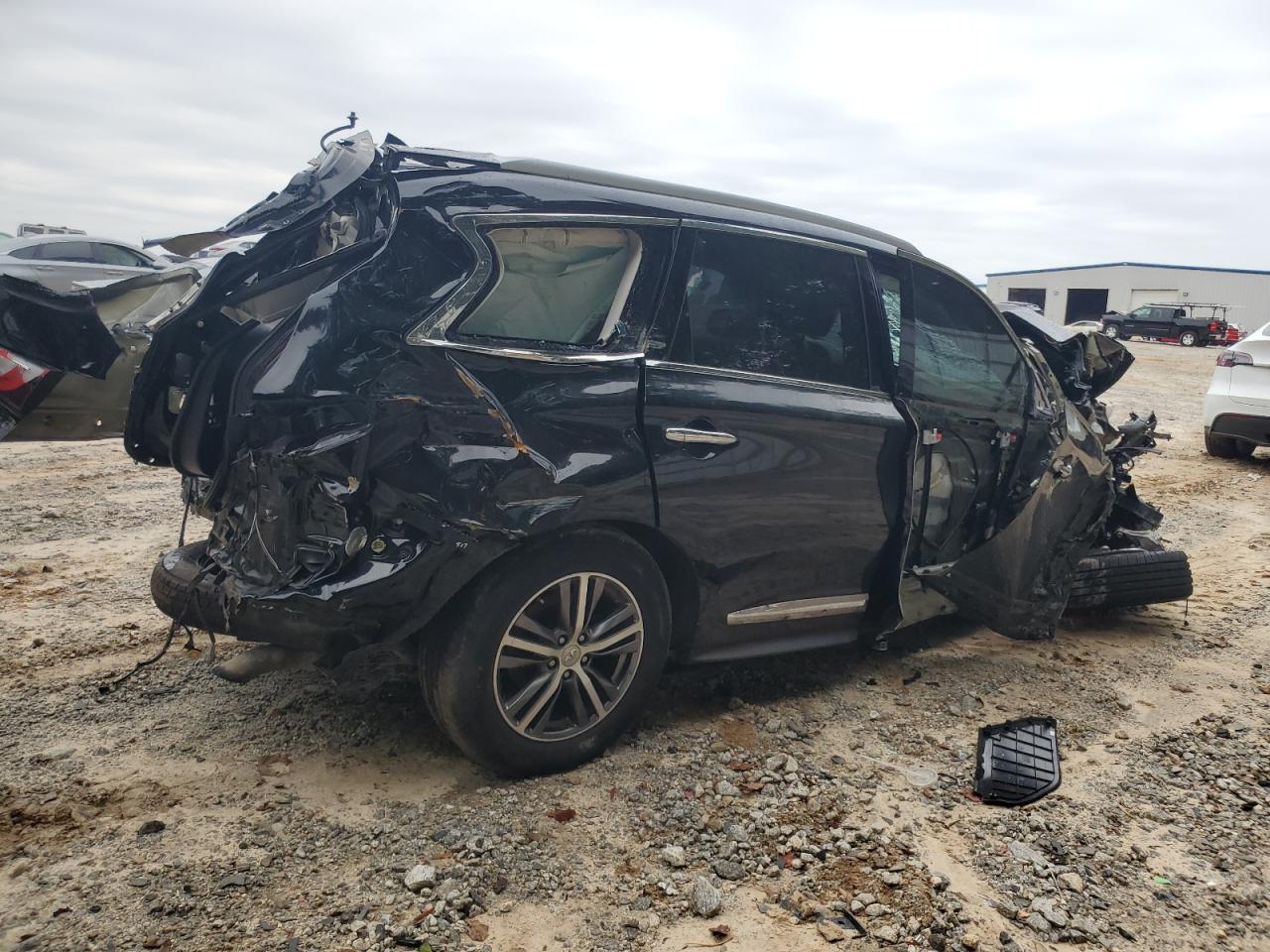 2017 Infiniti QX60 VIN 5N1DL0MN3HC512923 Copart auction photo, front end / all over damage thumbnail 3