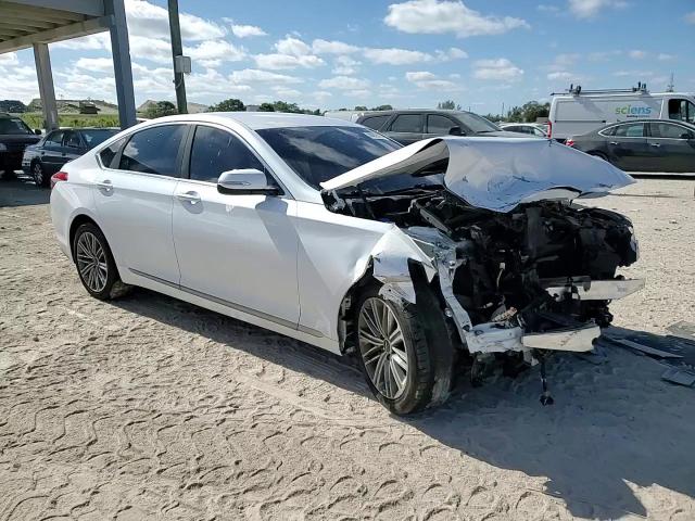 2018 Genesis G80 VIN KMHGN4JE3JU237217 Copart auction photo, front end / minor dent/scratches damage thumbnail 13