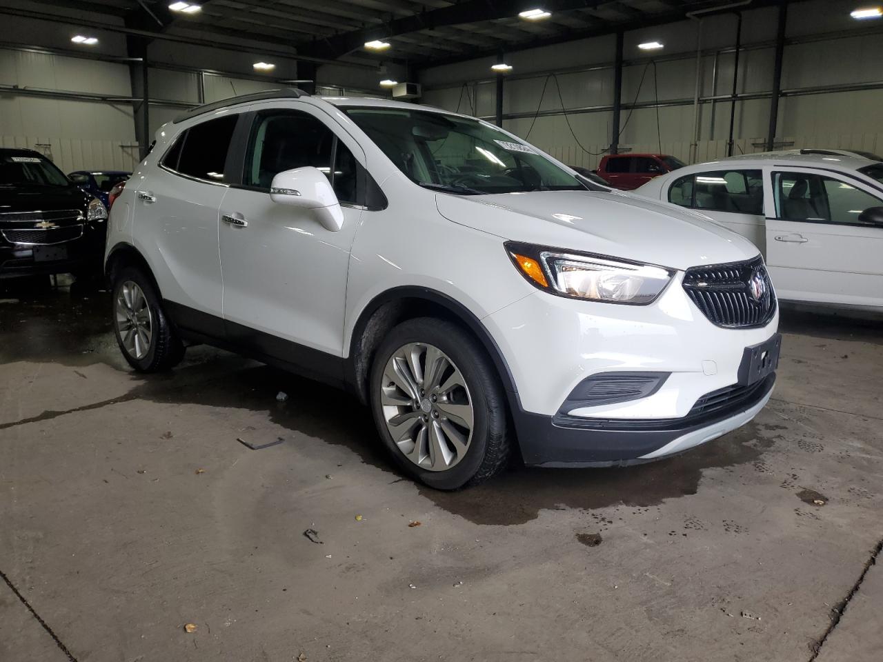 2017 Buick Encore VIN KL4CJASBXHB210274 Copart auction photo, side / front end damage thumbnail 4
