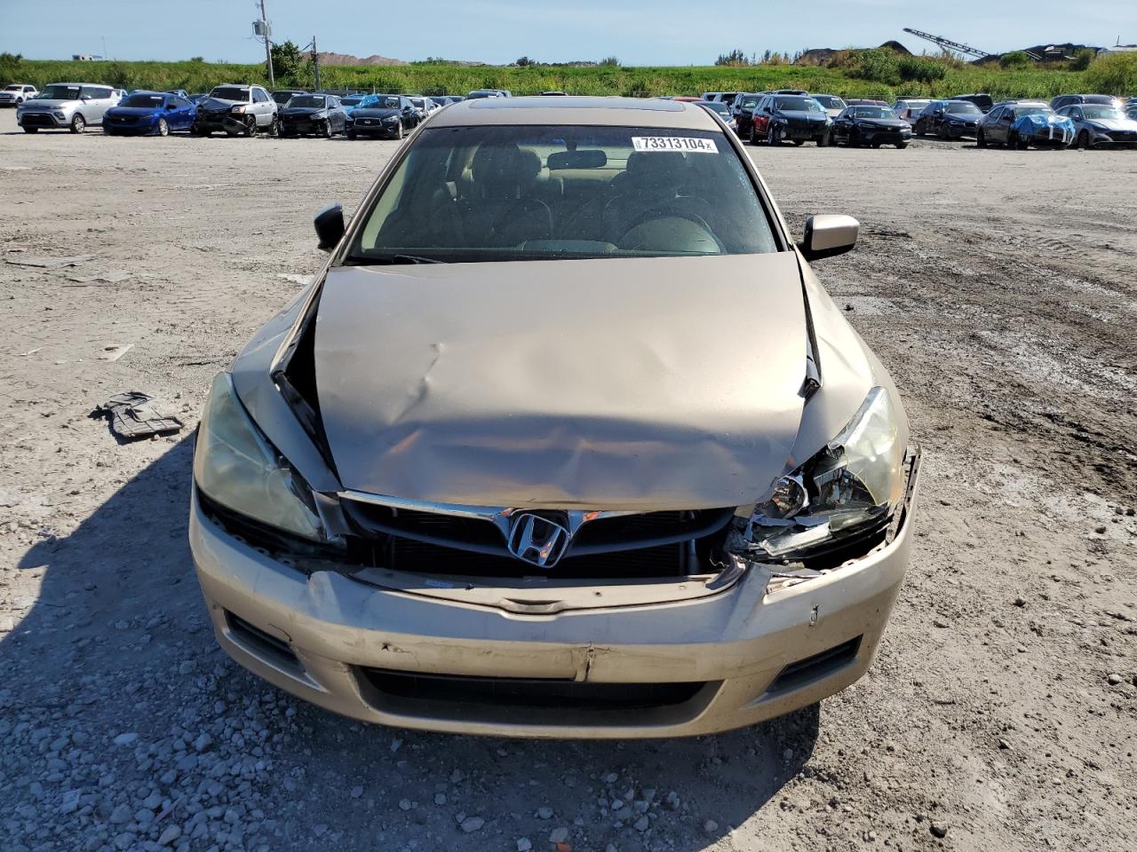 2007 Honda Accord VIN 1HGCM66577A004298 Copart auction photo, front end / minor dent/scratches damage thumbnail 5
