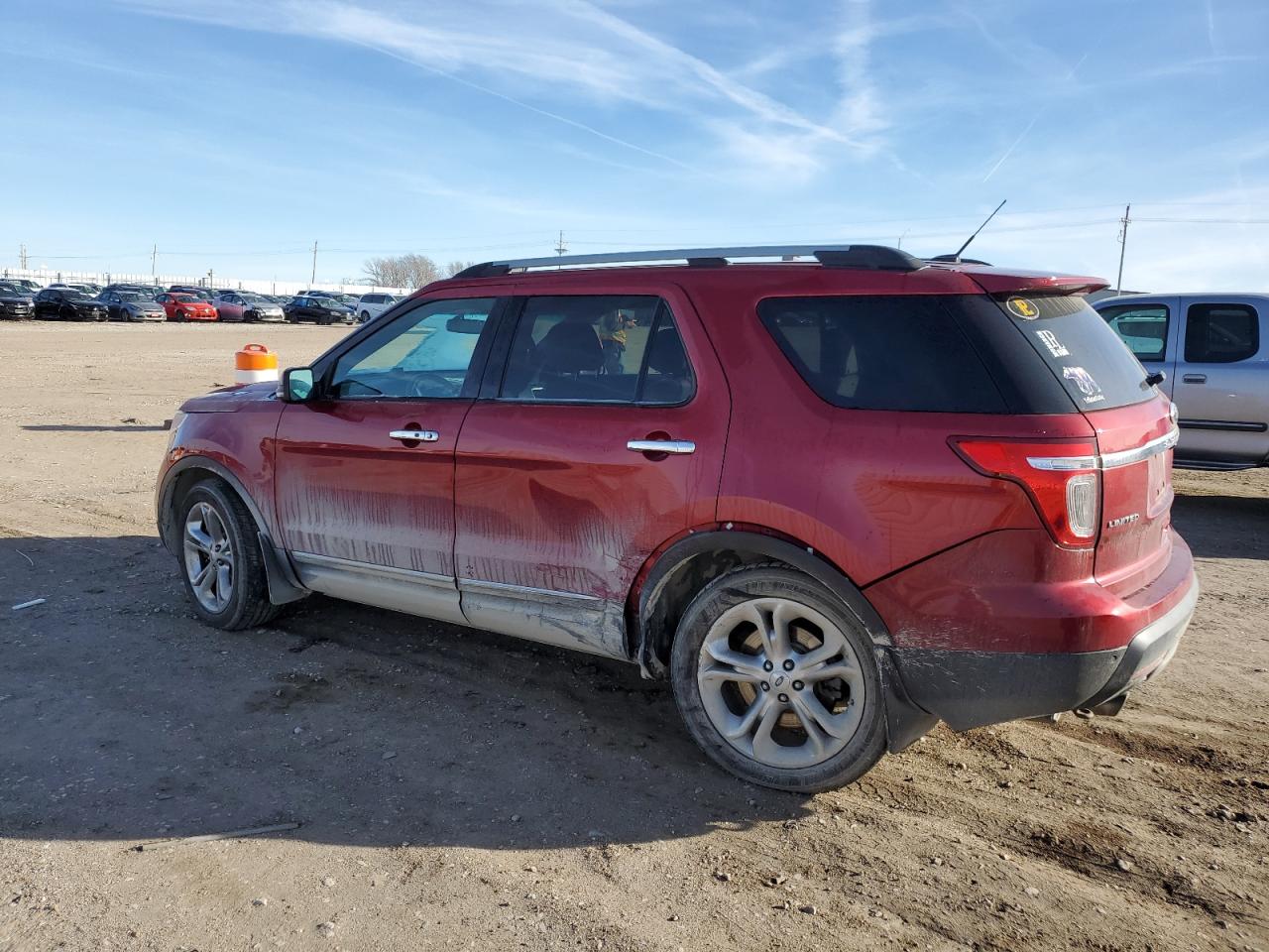 2014 Ford Explorer VIN 1FM5K8F87EGA54482 Copart auction photo, rear end / side damage thumbnail 2