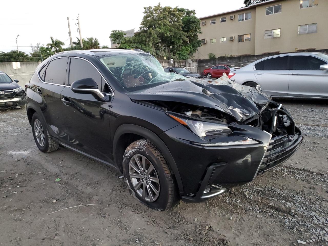 2021 Lexus NX VIN JTJDARBZ7M2189123 Copart auction photo, front end / minor dent/scratches damage thumbnail 4