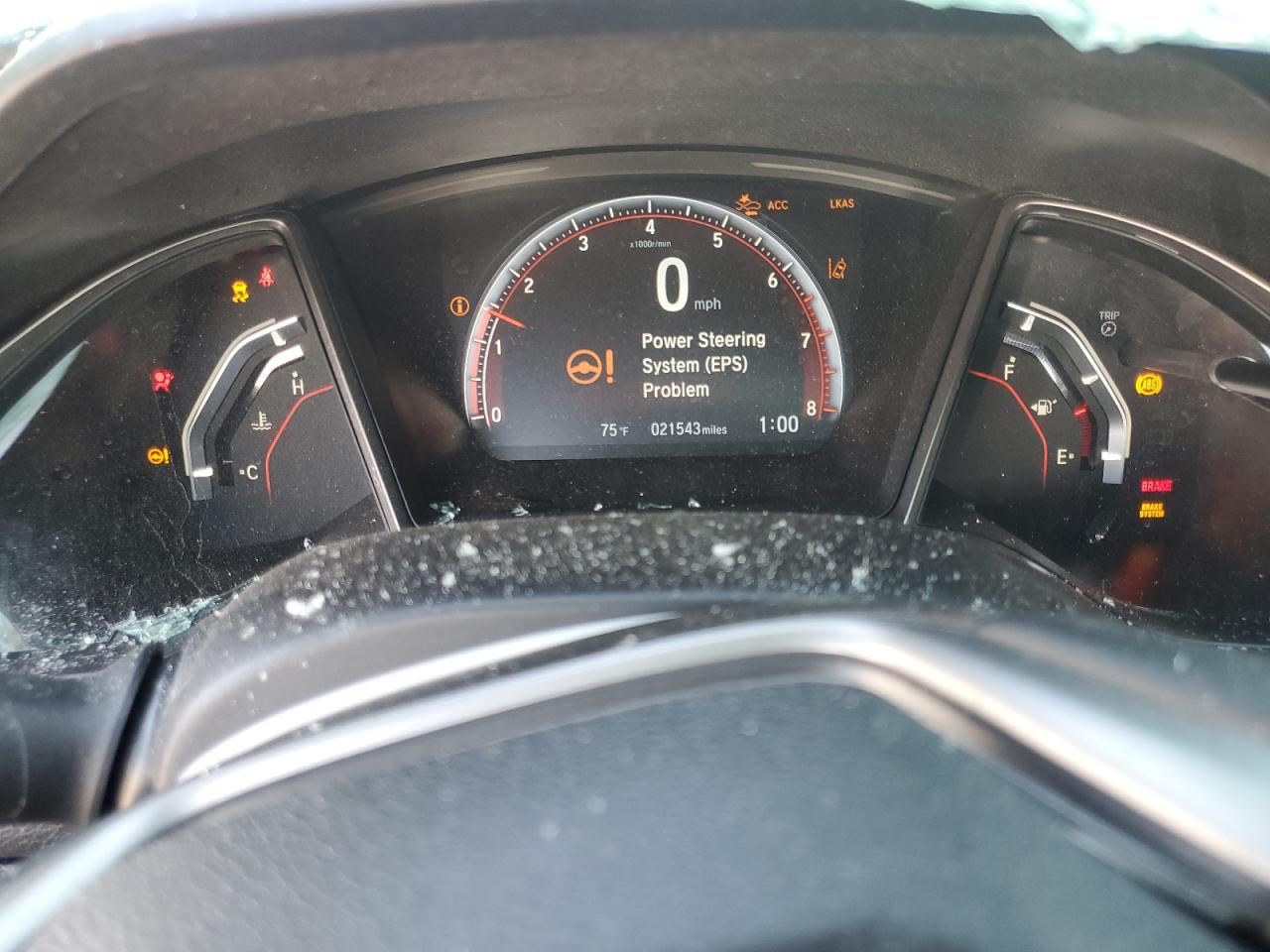 2020 Honda Civic VIN 2HGFC1E51LH706505 Copart auction photo, all over damage thumbnail 9