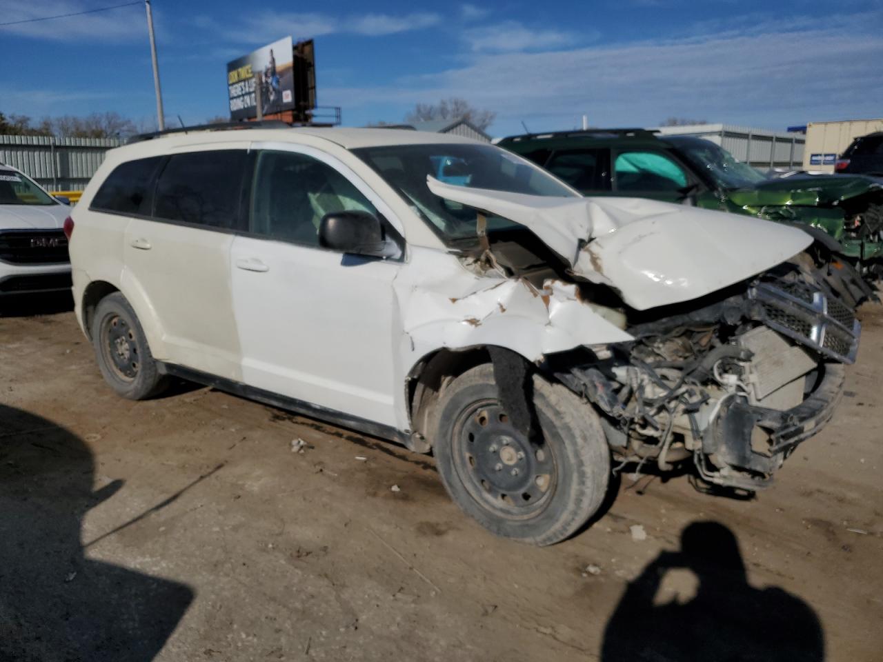 2015 Dodge Journey VIN 3C4PDDAG9FT544286 Copart auction photo, front end / side damage thumbnail 4
