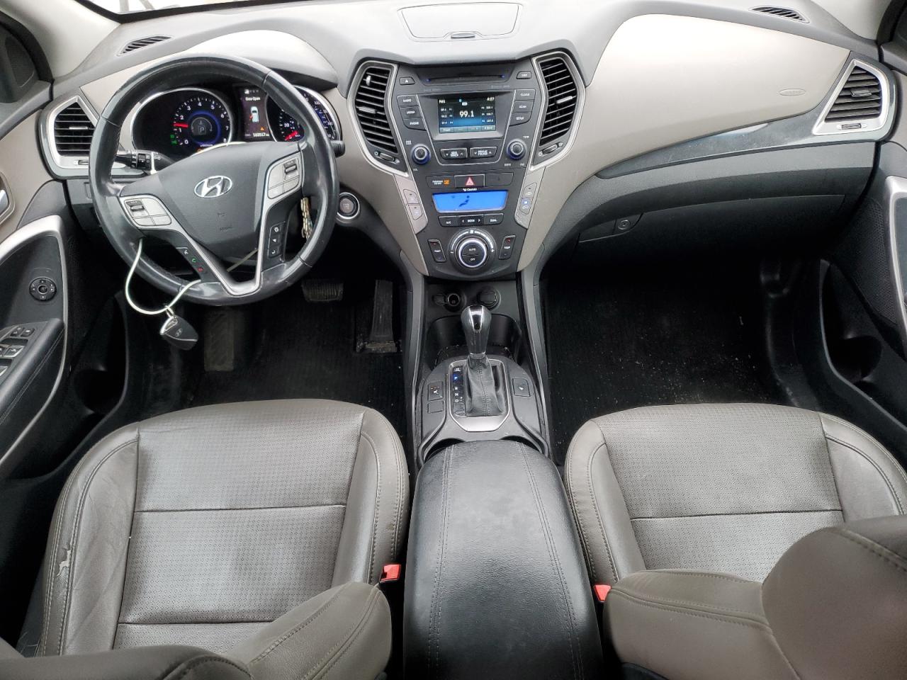 2016 Hyundai Santa Fe VIN 5XYZU3LAXGG346045 Copart auction photo, rear end damage thumbnail 8