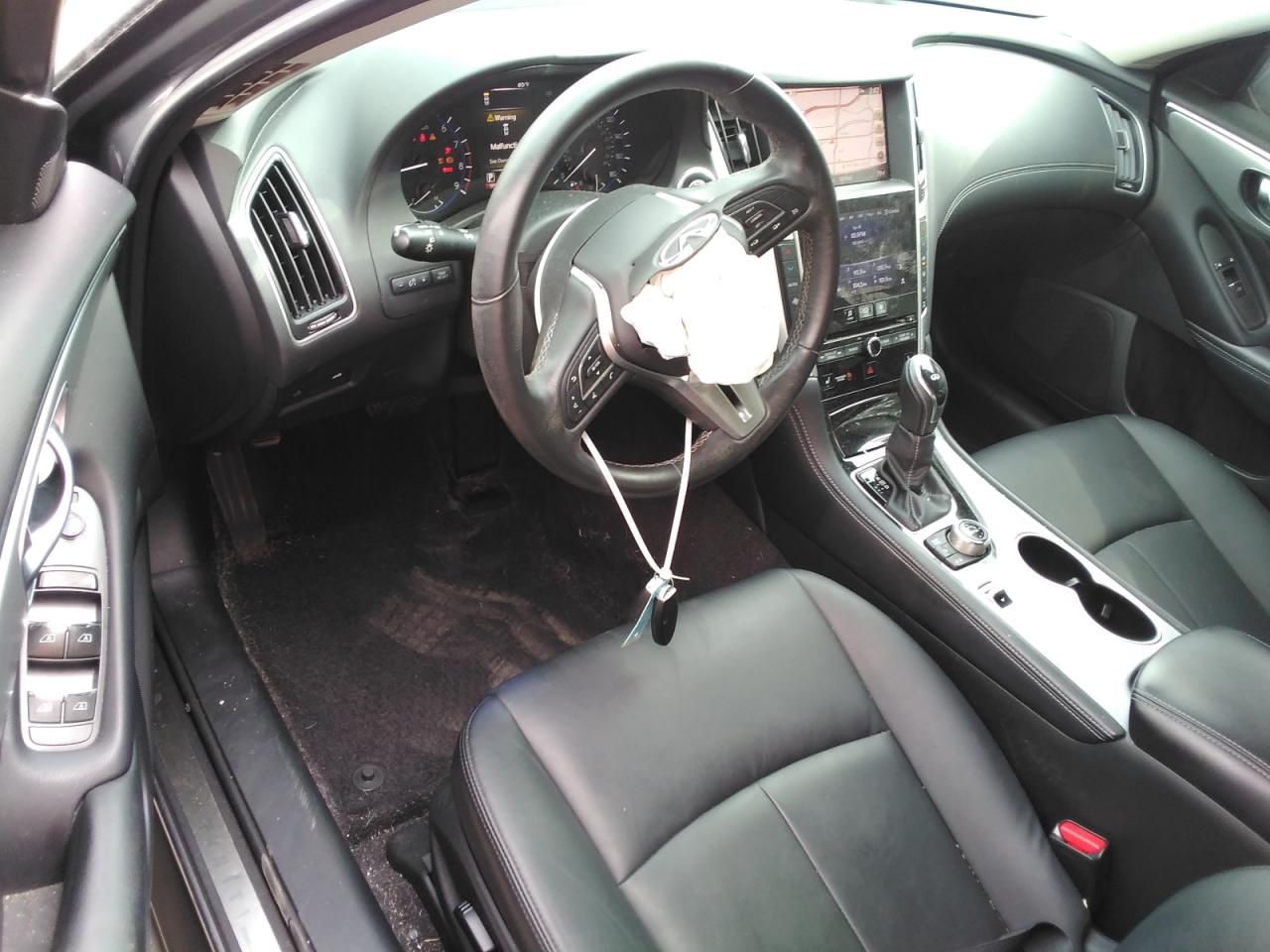 2019 Infiniti Q50 VIN JN1EV7ARXKM590512 Copart auction photo, front end / side damage thumbnail 8