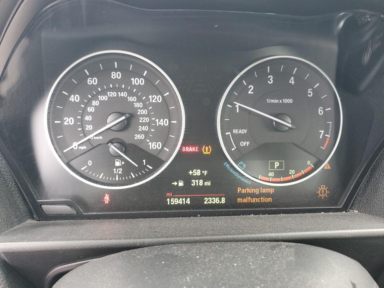 2015 BMW 2er VIN WBA1F7C5XFVX95442 Copart auction photo, all over damage thumbnail 9