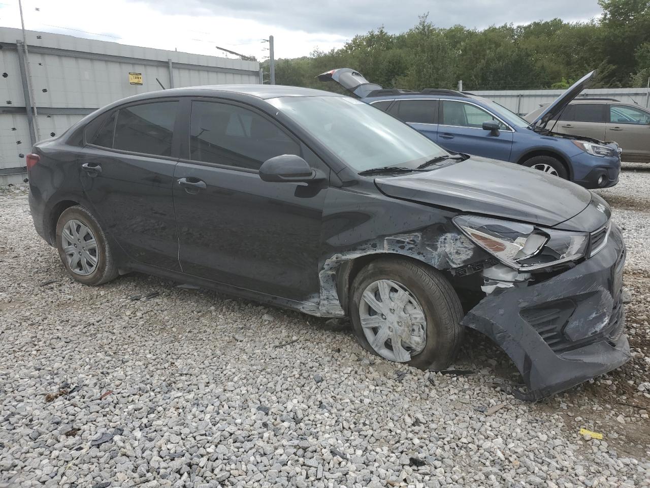 2023 KIA Rio VIN 3KPA24AD6PE605116 Copart auction photo, all over damage thumbnail 4