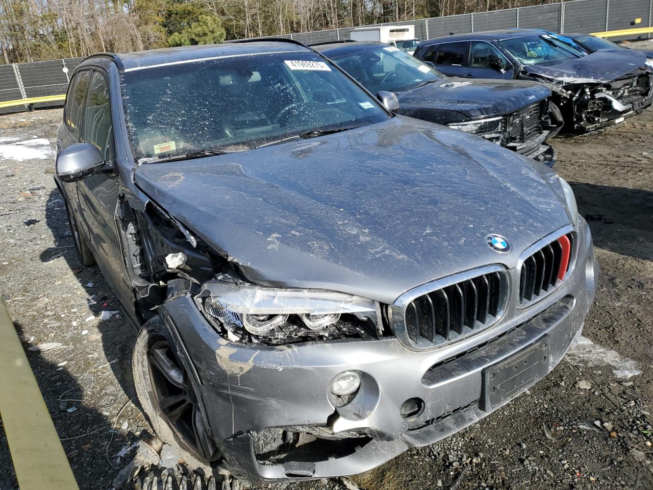 2014 BMW X5 VIN 5UXKR0C56E0K46563 Copart auction photo, front end / mechanical damage thumbnail 4