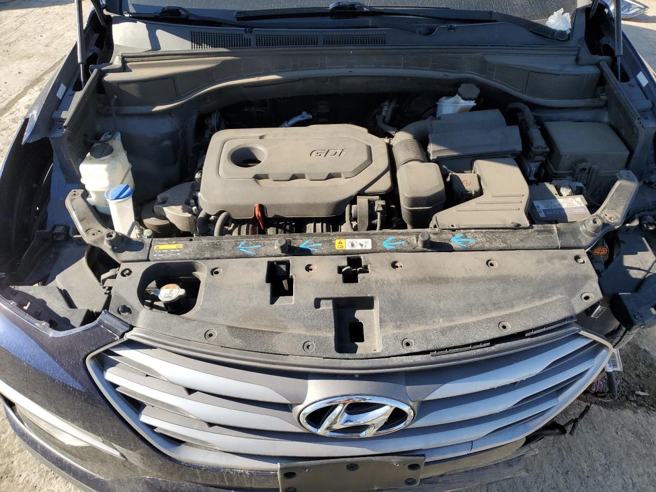 2017 Hyundai Santa Fe VIN 5XYZUDLB9HG497667 Copart auction photo, front end damage thumbnail 11
