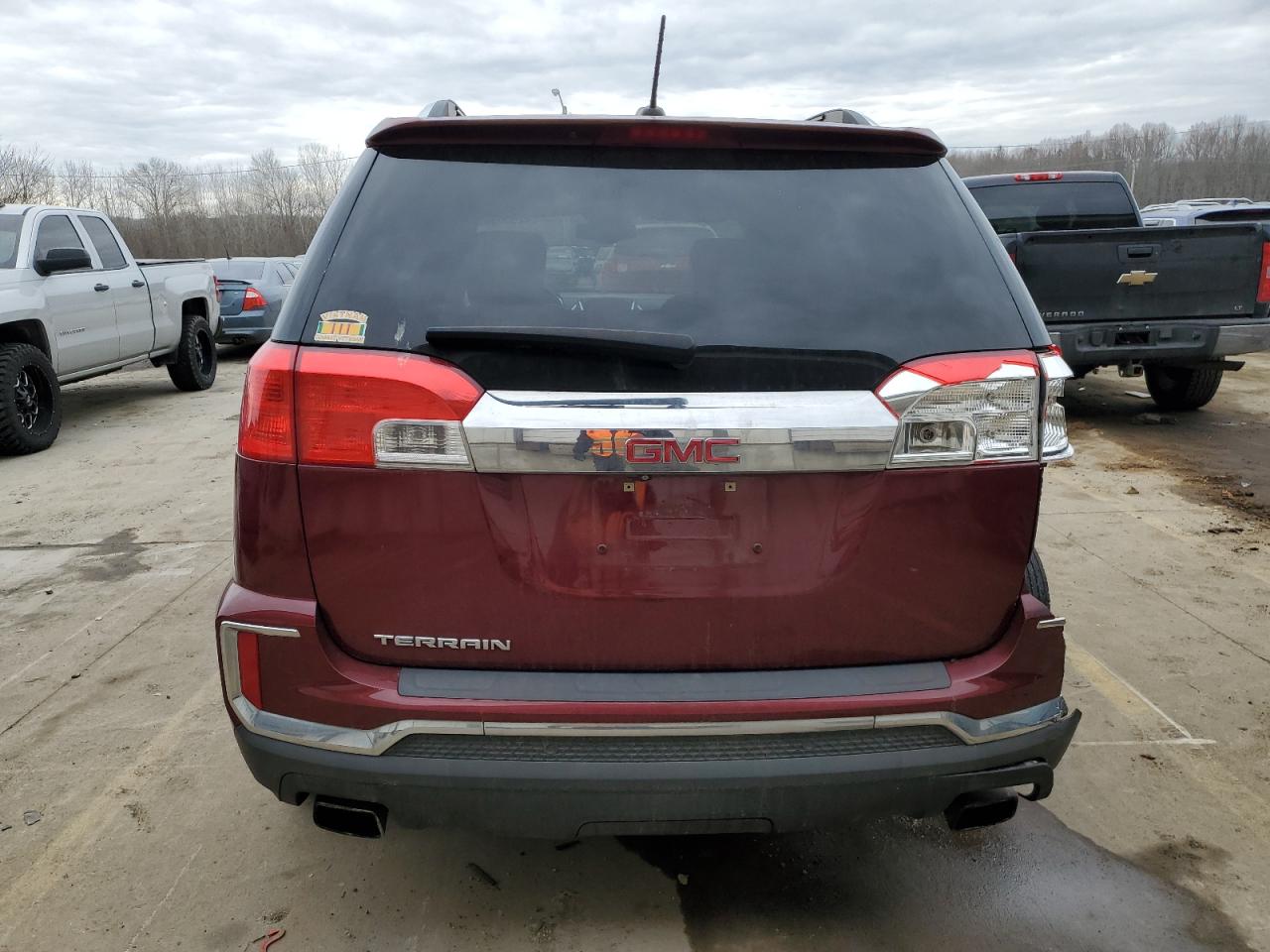 2016 GMC Terrain VIN 2GKFLPE39G6139952 Copart auction photo, all over damage thumbnail 6