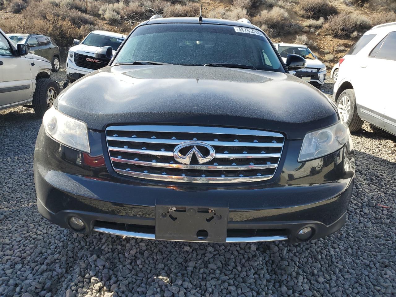 2007 Infiniti FX VIN JNRAS08U97X102095 Copart auction photo, rear end damage thumbnail 5