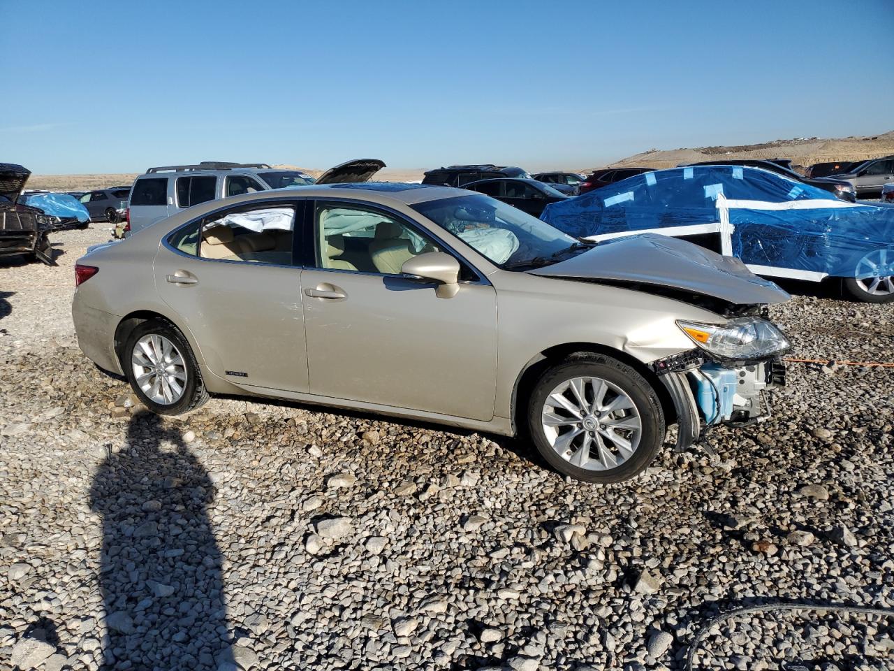 2014 Lexus ES VIN JTHBW1GGXE2067764 Copart auction photo, front end damage thumbnail 4