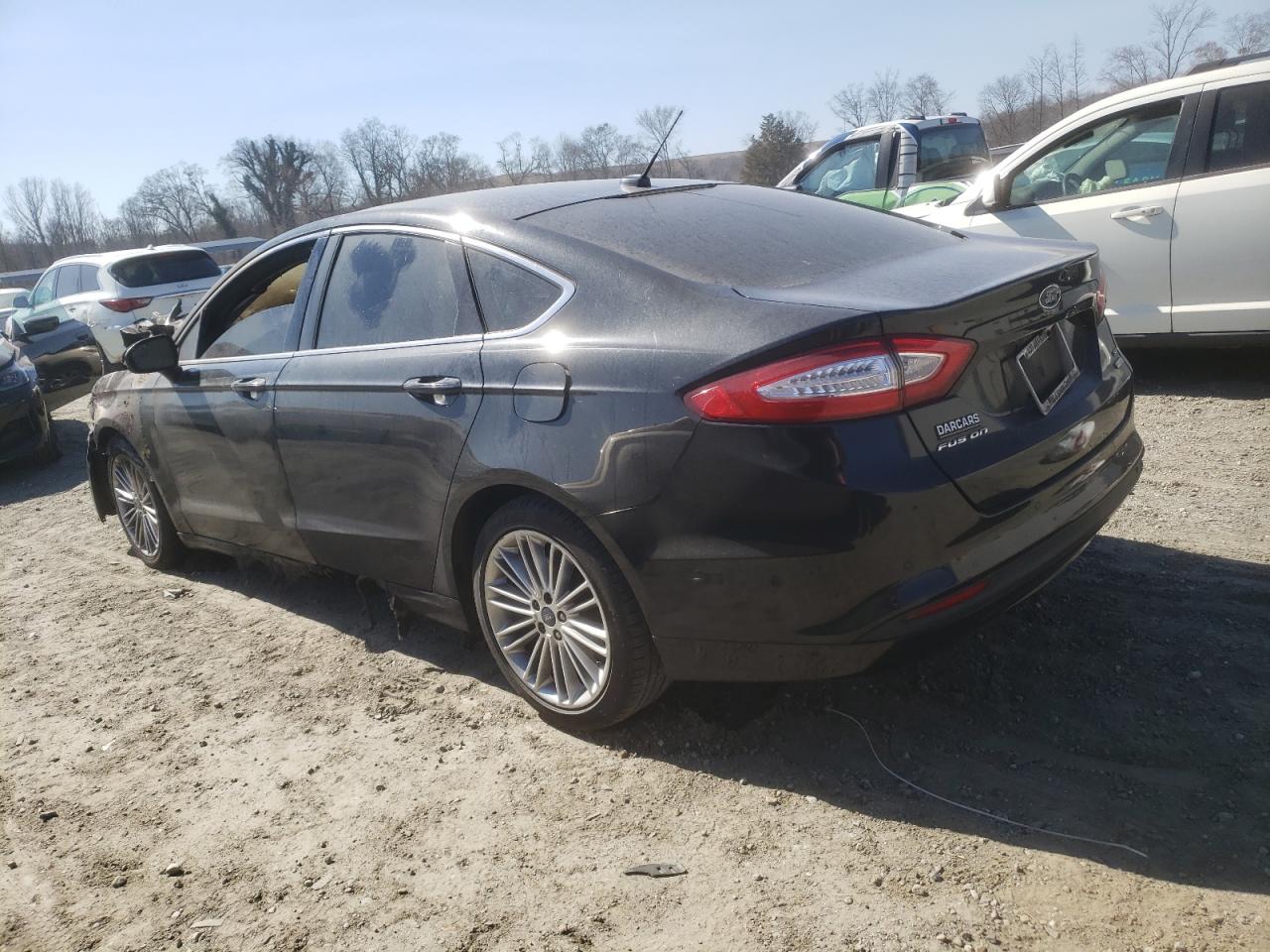 2013 Ford Fusion VIN 3FA6P0HR6DR308987 Copart auction photo, burn - engine damage thumbnail 2