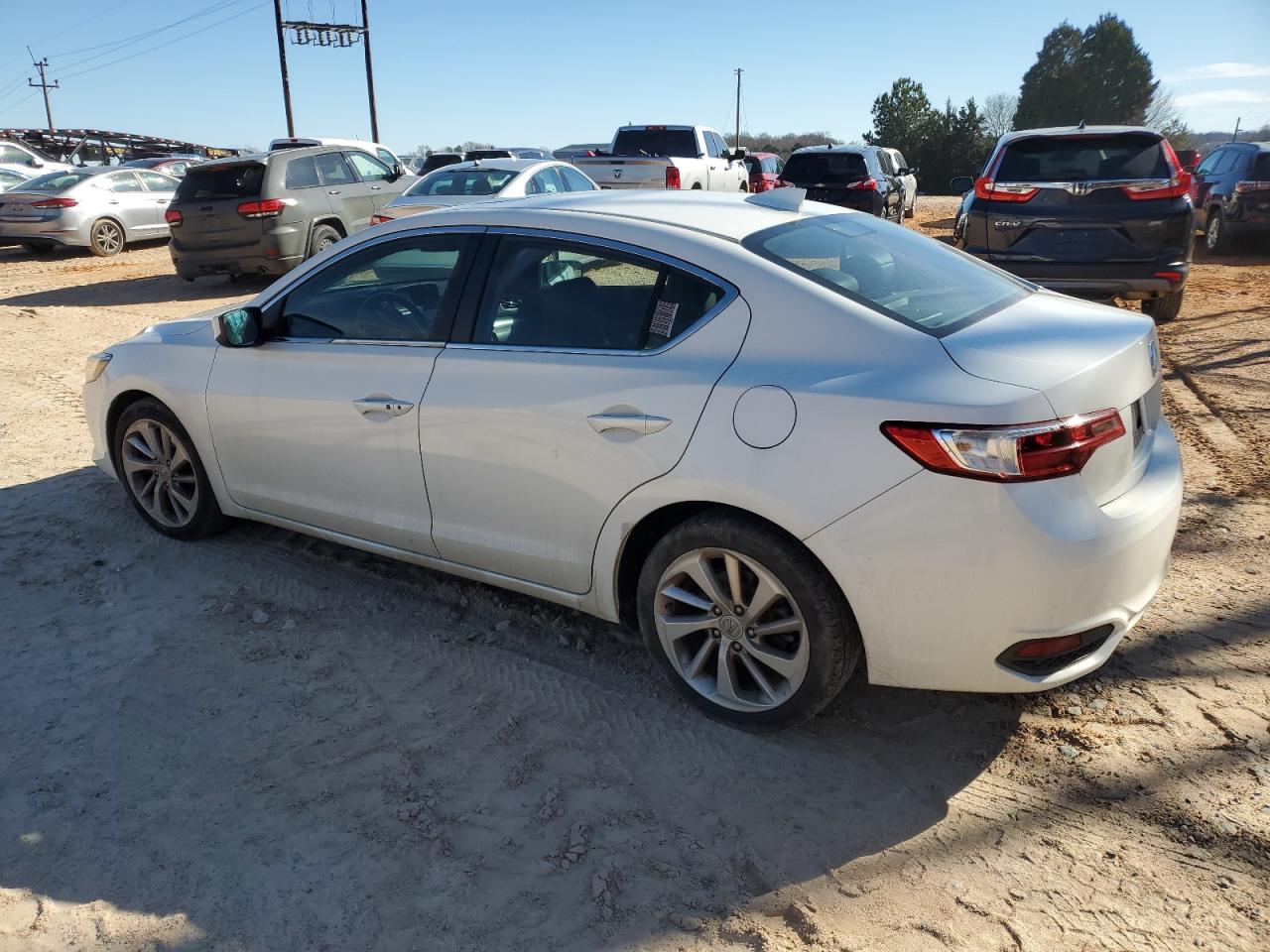 2017 Acura ILX VIN 19UDE2F35HA008845 Copart auction photo, side / rear end damage thumbnail 2