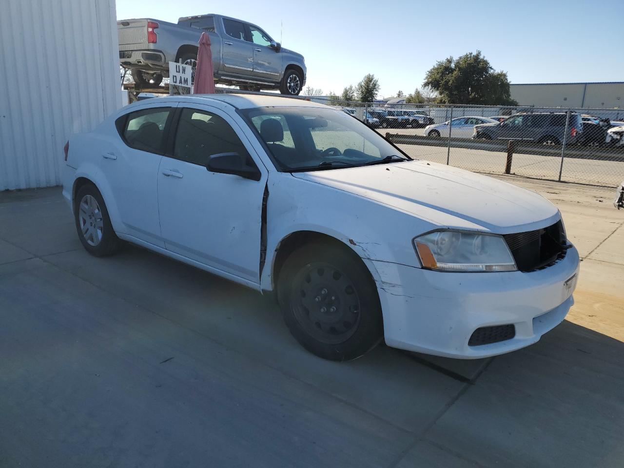 2014 Dodge Avenger VIN 1C3CDZAB5EN116041 Copart auction photo, front end damage thumbnail 4
