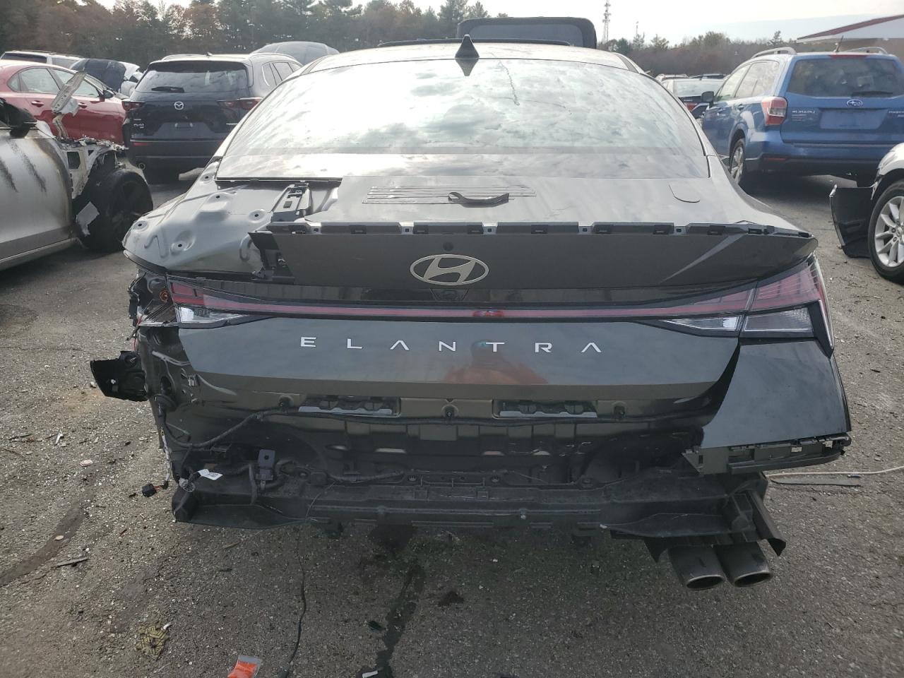 2024 Hyundai Elantra VIN KMHLR4DF5RU816504 Copart auction photo, all over / all over damage thumbnail 6