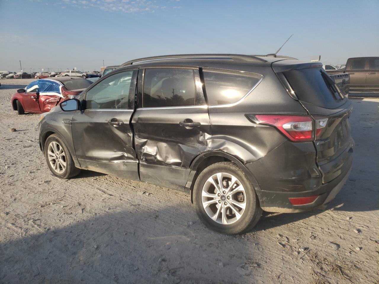 2018 Ford Escape VIN 1FMCU9GD9JUD16064 Copart auction photo, mechanical / side damage thumbnail 2