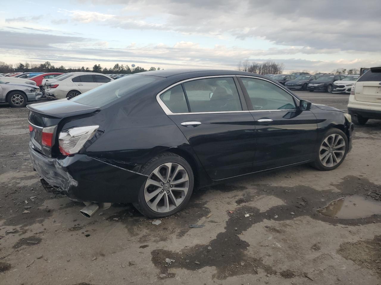 2014 Honda Accord VIN 1HGCR2F53EA185844 Copart auction photo, all over damage thumbnail 3