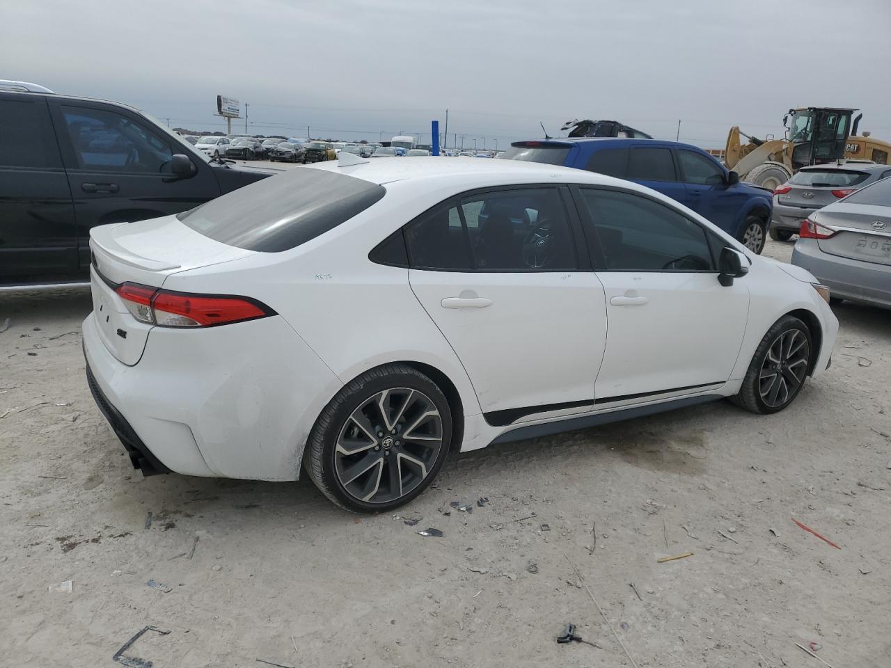 2022 Toyota Corolla VIN 5YFS4MCE3NP136504 Copart auction photo, hail / minor dent/scratches damage thumbnail 3