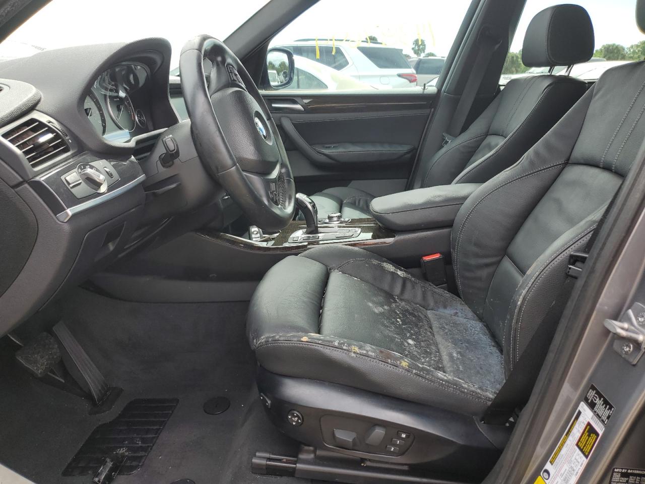 2012 BMW X3 VIN 5UXWX7C57CL975652 Copart auction photo, water/flood damage thumbnail 7